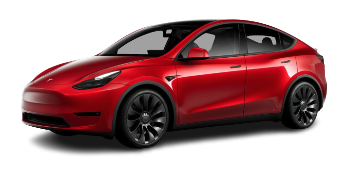 Red Tesla Model Y